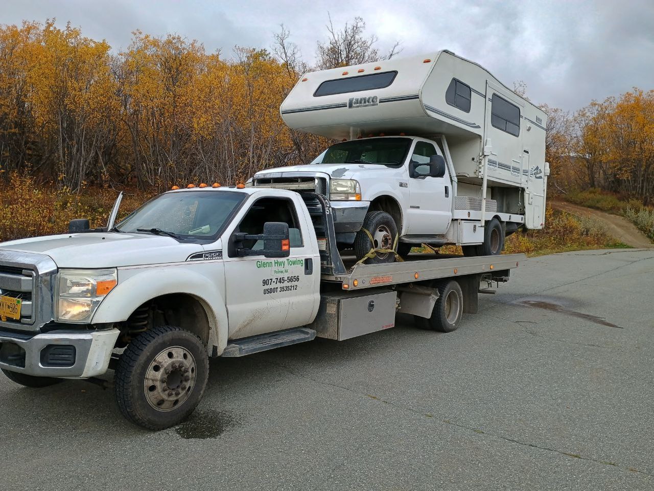 Professional flatbed towing service in Alaska